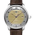 Zeppelin Zeppelin Friedrichshafen ZEP-85625  85625 механические мужские часы  золотой циферблат, браслет кожаный — вид спереди