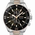 Hugo Boss Hugo Boss Ocean HB1513705  HB1513705 кварцевые мужские часы  черный циферблат, браслет нержавеющая сталь с ip-покрытием — вид спереди