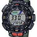 Casio Casio Pro Trek PRG-240-3 PRG PRG-240-3ER электронные мужские часы черный циферблат, браслет пластик — вид спереди