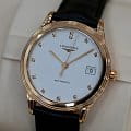 Longines Longines Flagship L4.774.8.27.2  — детали корпуса и кожаный