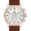 Santa Barbara Polo & Racquet Club Santa Barbara Polo & Racquet Club Noble SB.1.10551-4  SB.1.10551-4 кварцевые мужские часы  серебристый циферблат, браслет кожаный — вид спереди