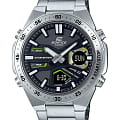Casio Casio Edifice EFV-C110D-1A3VDF (EFV-C110D-1A3) EFV EFV-C110D-1A3 кварцевые мужские часы  черный циферблат, браслет нержавеющая сталь — вид спереди