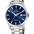 Festina Festina Swiss Made F20024/3  F20024/3 кварцевые мужские часы  синий циферблат, браслет нержавеющая сталь 316l — вид спереди