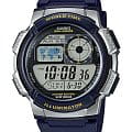 Casio Casio Collection AE-1000W-2AVDF (AE-1000W-2A)  AE-1000W-2A кварцевые мужские часы  серый циферблат, браслет пластик — вид спереди