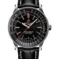 Breitling Breitling Navitimer Automatic 41 A17326241B1P1  A17326241B1P1 механические мужские часы  черный циферблат, браслет кожаный — вид спереди