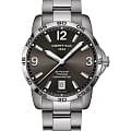 Certina Certina DS Podium 40mm C034.451.44.087.00  C0344514408700 кварцевые мужские часы  серый циферблат, браслет титановый — вид спереди