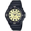 Casio Casio Illuminator MRW-200H-5B  MRW-200H-5B кварцевые мужские часы  бежевый циферблат, браслет пластик — вид спереди