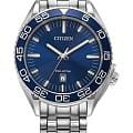 Citizen Citizen Eco-Drive AW1770-53L  AW1770-53L кварцевые мужские часы  синий циферблат, браслет нержавеющая сталь — вид спереди