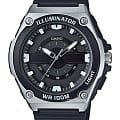 Casio Casio Collection MWC-100H-1A  MWC-100H-1AVEF кварцевые мужские часы  черный циферблат, браслет пластик — вид спереди