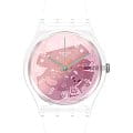 Swatch Swatch Gent Standard GE290  GE290 кварцевые женские часы  розовый циферблат, браслет силикон — вид спереди