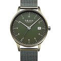 Obaku Obaku Chia Lille V298LDEEME  V298LDEEME кварцевые женские часы  зеленый циферблат, браслет нержавеющая сталь с ip-покрытием — вид спереди
