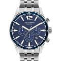 Lee Cooper Lee Cooper LC07641.390  LC07641.390 кварцевые мужские часы  синий циферблат, браслет нержавеющая сталь — вид спереди