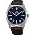Orient Orient ER2D009D (FER2D009D)  FER2D009D механические мужские часы  синий циферблат, браслет кожа + текстиль — вид спереди