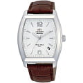 Orient Orient ERAE004W (FERAE004W)  FERAE004W механические мужские часы  белый циферблат, браслет кожа + текстиль — вид спереди