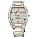 Orient Orient EMBC003W (FEMBC003W)  FEMBC003W механические мужские часы  белый циферблат, браслет  — вид спереди