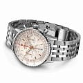 Breitling Breitling Navitimer B01 Chronograph 41 AB0139211G1A1 мужские часы белый циферблат на запястье