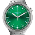 Swatch Swatch Big Bold Irony Standard SB07S101G  SB07S101G кварцевые мужские часы  зеленый циферблат, браслет нержавеющая сталь — вид спереди