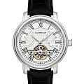 Earnshaw Earnshaw Longcase ES-8169-04  ES-8169-04 механические мужские часы  белый циферблат, браслет кожаный — вид спереди