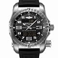 Breitling Breitling Emergency E76325221B1S1  E76325221B1S1 кварцевые мужские часы  черный циферблат, браслет каучук — вид спереди