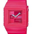 Casio Casio Baby-G BGA-200-4EDR  BGA-200-4EDR кварцевые женские часы  розовый циферблат, браслет пластик — вид спереди