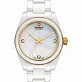 Swiss Military Hanowa Swiss Military Hanowa Swiss Recruit Lady Ceramic SMWLG0005102  SMWLG0005102 кварцевые женские часы  перламутровый циферблат, браслет сталь + ip + керамика — вид спереди
