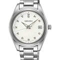 Seiko Seiko Diamond Collection SUR579P1  SUR579P1 кварцевые женские часы  белый циферблат, браслет нержавеющая сталь — вид спереди