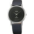 Orient Orient UA07006B (FUA07006B)  UA07006B  мужские часы  черный циферблат, браслет кожа + текстиль — вид спереди