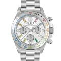 Philipp Plein Philipp Plein Nobile Lady PWSBA0123  PWSBA0123 кварцевые женские часы  серебристый циферблат, браслет нержавеющая сталь — вид спереди