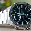 Casio Casio Edifice ERA-110D-1A кварцевые мужские часы часы, крупный план черный циферблат