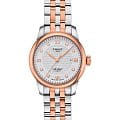 Tissot Tissot T-Classic Le Locle T006.207.22.036.00 Le Locle Automatic T0062072203600 механические женские часы  серебристый циферблат, браслет сталь c pvd покрытием — вид спереди