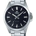 Casio Casio Edifice EFV-140D-1AVUDF (EFV-140D-1A) EFV EFV-140D-1A кварцевые мужские часы  черный циферблат, браслет нержавеющая сталь — вид спереди