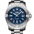 Breitling Breitling Avenger Automatic 43 A17318101C1A1  A17318101C1A1 механические мужские часы  синий циферблат, браслет нержавеющая сталь — вид спереди