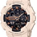 Casio Casio G-Shock GMA-S140M-4ADR (GMA-S140M-4A) лимитированной серии GMA-S140M-4A электронные женские часы  черный циферблат, браслет пластик — вид спереди
