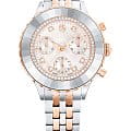 Swarovski Swarovski Octea Chrono 5672937  5672937 кварцевые женские часы  белый циферблат, браслет нержавеющая сталь с pvd-покрытием — вид спереди