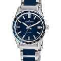 Jacques Lemans Jacques Lemans Sport 1-2060i  1-2060i кварцевые мужские часы  синий циферблат, браслет нержавеющая сталь — вид спереди