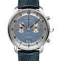 Zeppelin Zeppelin Friedrichshafen ZEP-85843  85843 кварцевые мужские часы  голубой циферблат, браслет кожаный — вид спереди