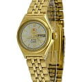 Orient Orient NQ1S001C (FNQ1S001C)  FNQ1S001C механические женские часы  белый циферблат, браслет  — вид спереди