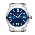 Оригинальные часы Longines Longines Conquest L3.377.4.96.6 кварцевые калибр механизма l156 (на основе eta 255.412) общий вид