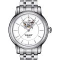 Tissot Tissot Lady Heart Powermatic 80 T050.207.11.011.04  T0502071101104 механические женские часы  белый циферблат, браслет нержавеющая сталь — вид спереди