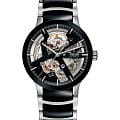 Rado Rado Centrix Automatic Open Heart R30178152 Automatic R30178152 механические мужские часы  черный циферблат, браслет сталь + керамические вставки — вид спереди