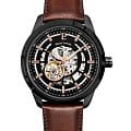 Pierre Lannier Pierre Lannier Automatic 330D434  330D434 механические мужские часы  черный циферблат, браслет кожаный — вид спереди