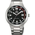 Orient Orient ER1W001B (FER1W001B)  FER1W001B механические мужские часы  черный циферблат, браслет  — вид спереди