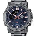 Casio Casio Edifice ECB-20DC-1A ECB ECB-20DC-1A кварцевые мужские часы  черный циферблат, браслет сталь с ip покрытием — вид спереди