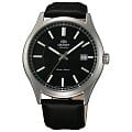 Orient Orient ER2C008B (FER2C008B)  FER2C008B механические мужские часы  черный циферблат, браслет кожа + текстиль — вид спереди
