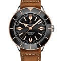 Breitling Breitling Superocean Heritage '57 U10370121B1X1  U10370121B1X1 механические мужские часы  черный циферблат, браслет кожаный — вид спереди