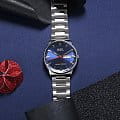 Mido Mido Commander Chronometer M021.431.11.041.00 механические мужские часы часы, крупный план синий циферблат