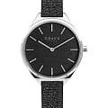 Obaku Obaku Kaffe V257LHCNRB  V257LHCNRB кварцевые женские часы  черный циферблат, браслет кожаный — вид спереди