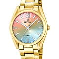 Festina Festina Boyfriend F20640/7  F20640/7 кварцевые женские часы  цветной циферблат, браслет нержавеющая сталь с позолотой — вид спереди