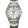 Orient Orient EM5J00XW (FEM5J00XW)  FEM5J00XW механические мужские часы  белый циферблат, браслет  — вид спереди