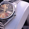 Orient Orient AB00006T (FAB00006T) 3 stars 21 jewels японские мужские часы на браслете  боковой вид